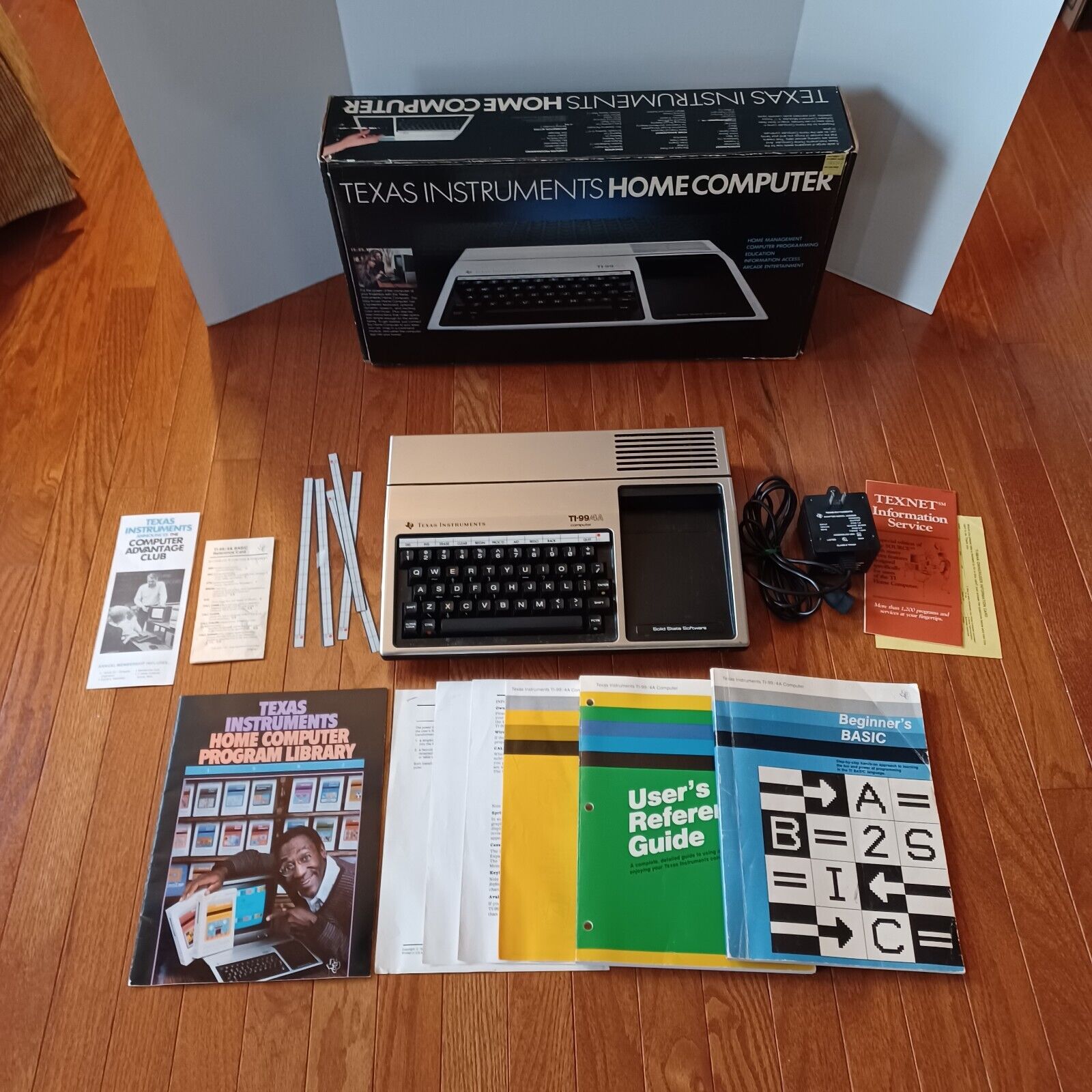 Texas Instruments TI-99 4A Untested Original Box and Paperwork + Extras **READ**