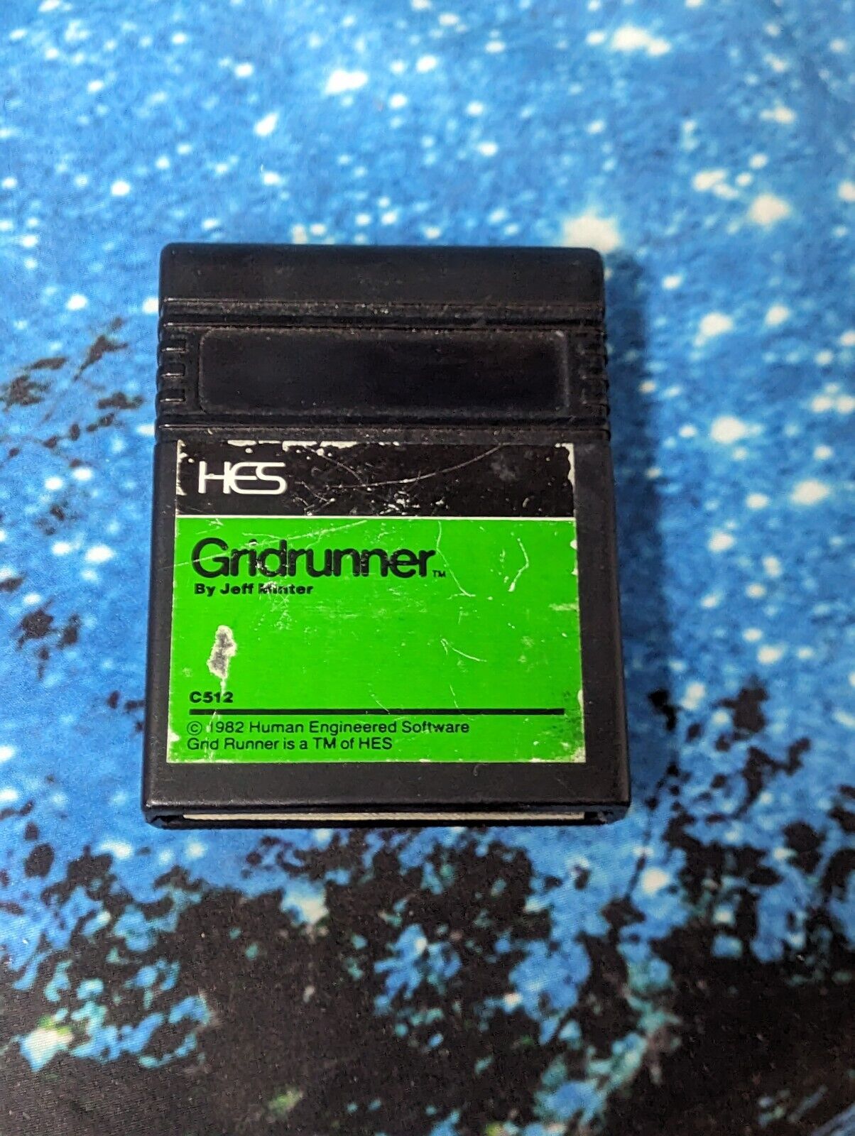 Vintage Gridrunner HES game cart Cartridge for Commodore 64 (Tested Working)