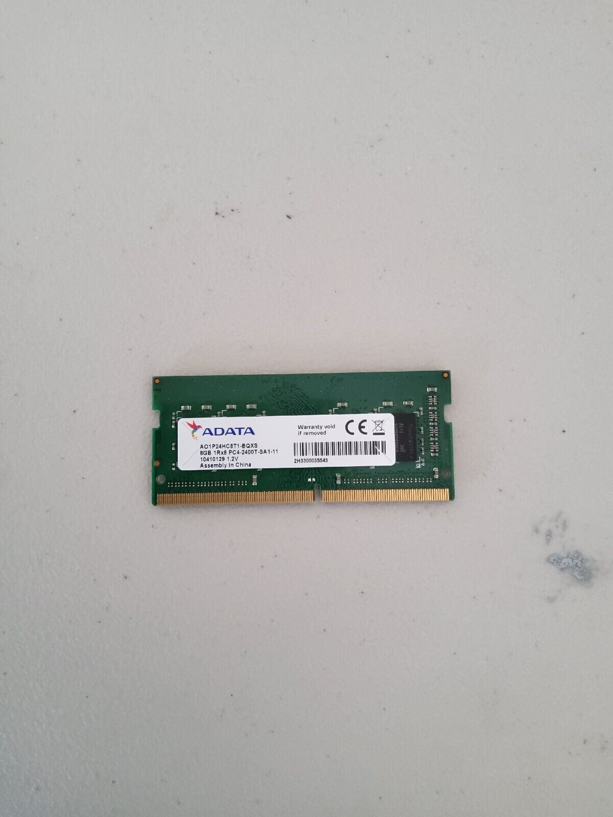 ADATA 8GB PC4-2400T 1Rx8 DDR4-19200 SoDimm Memory Ram AO1P24HC8T1-BQXS Tested