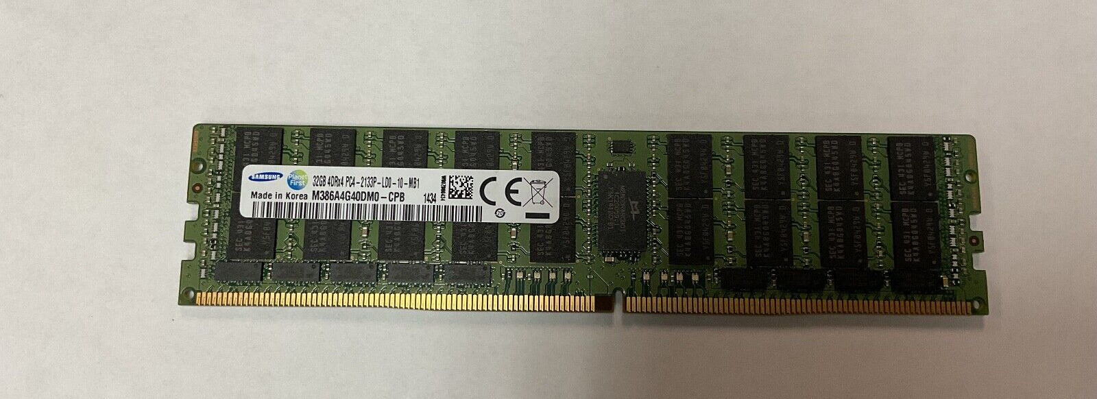 32GB PC4-17000 ECC LRDIMM DDR4 2133MHz Samsung Part # M386A4G40DM0-CPB