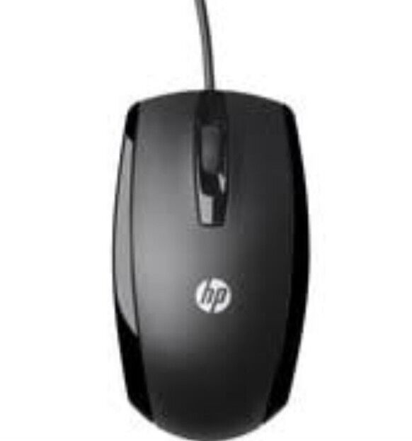 HP X500 USB 3 Button Optical Wired Mouse - Black
