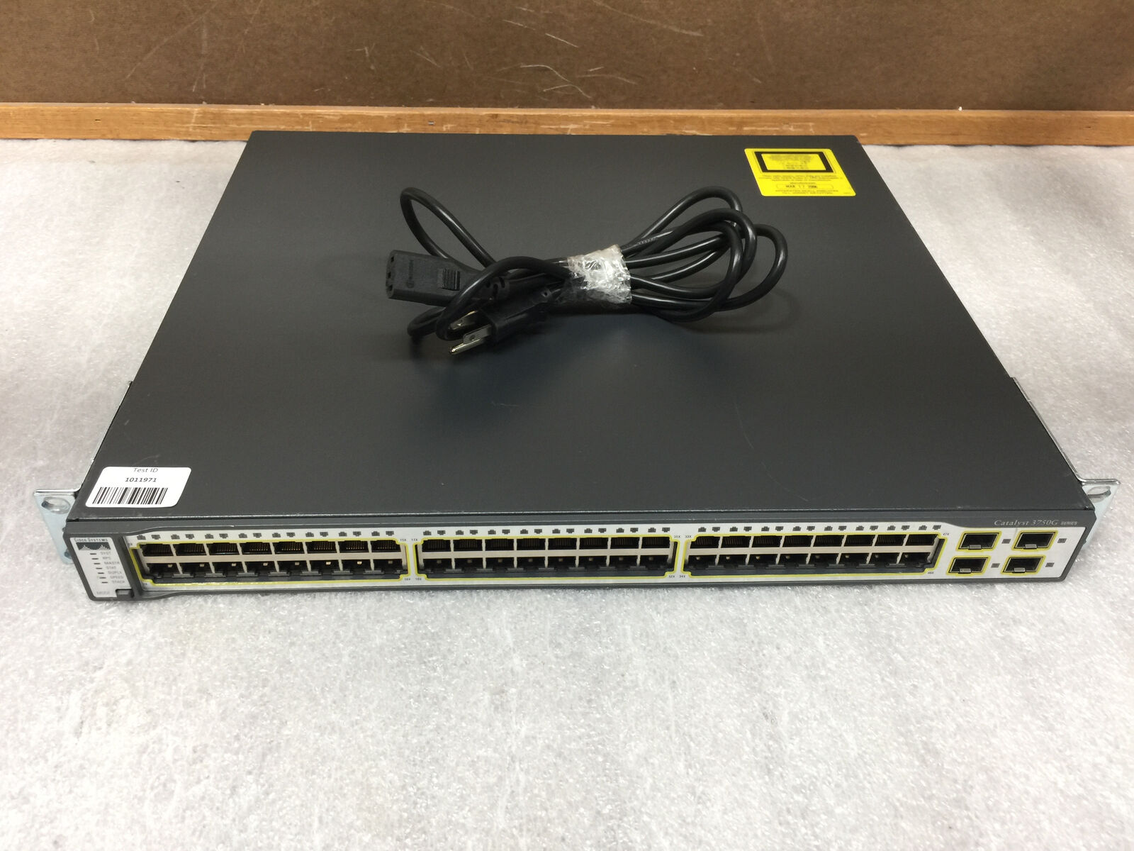 Cisco Catalyst WS-C3750G-48TS-S 48-Port Managed Gigabit Ethernet Switch - TESTED