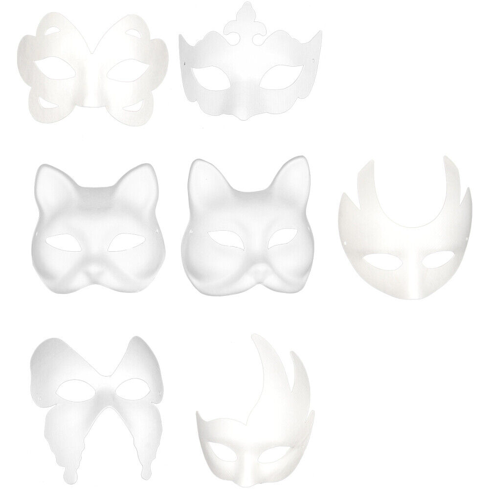 7Pcs Masquerade Party Face Cover Kids Gift Halloween Party Favor