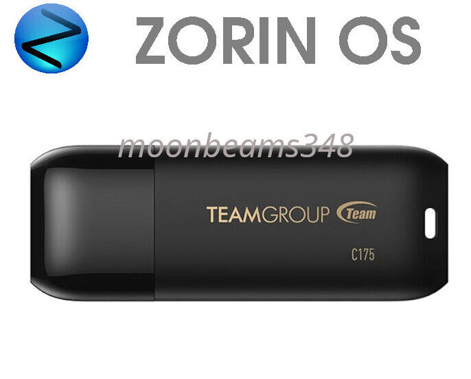 Zorin OS 17.1 CORE 64 Bt On a FAST 32 Gb Usb Drive Linux Bootable Live / Install