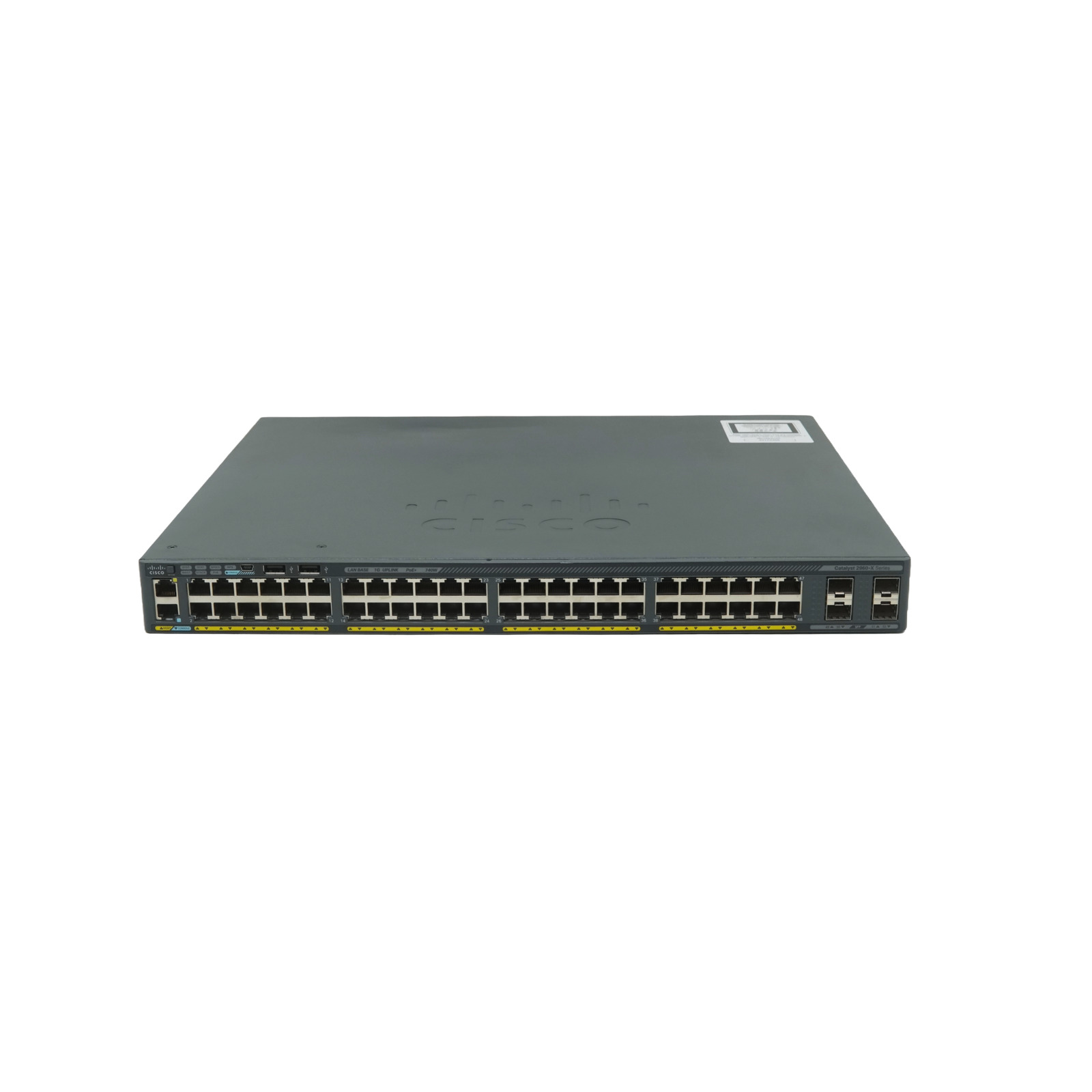 Cisco WS-C2960X-48FPS-L 48-Port Switch / 740W PoE+ / 4x1G SFP