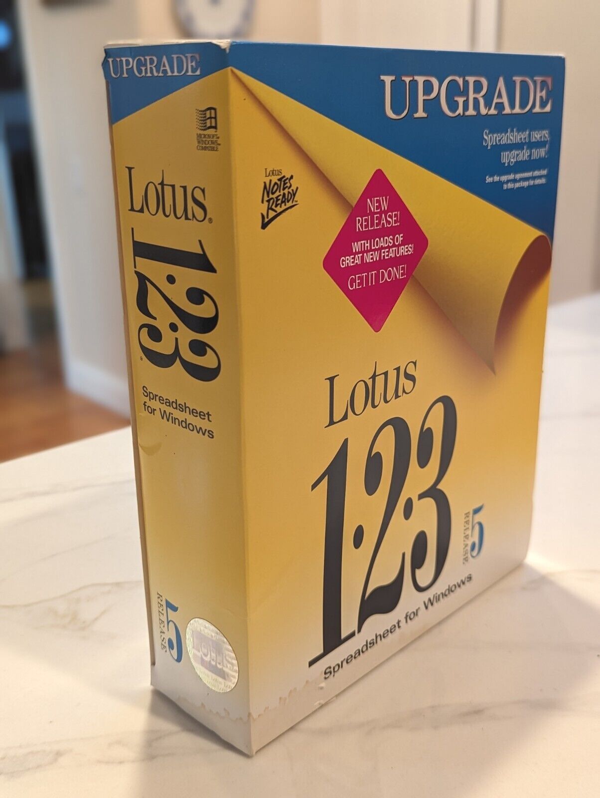Lotus 123 Vintage Spreadsheet for Windows Release 5 Upgrade
