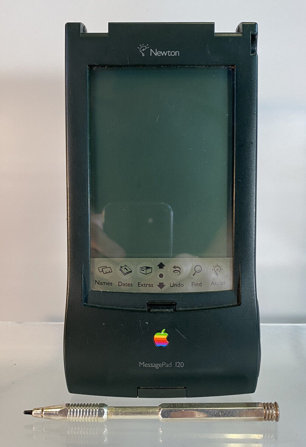 Vintage Apple Messagepad 120 Original Tablet PDA As-Is Parts Metal Stylus
