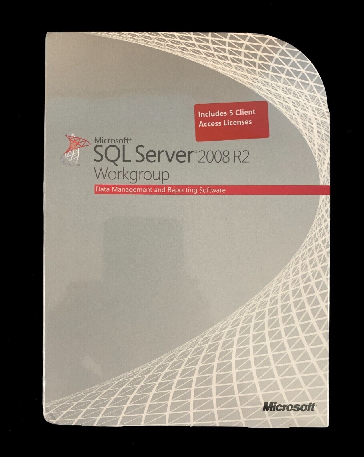 Microsoft SQL Server 2008 R2 Workgroup 5 CAL - Factory Sealed - A5K-02817