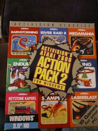 Activision\'s Atari 2600 Action Pack 2 PC 3.5in 15 games river raid ii 