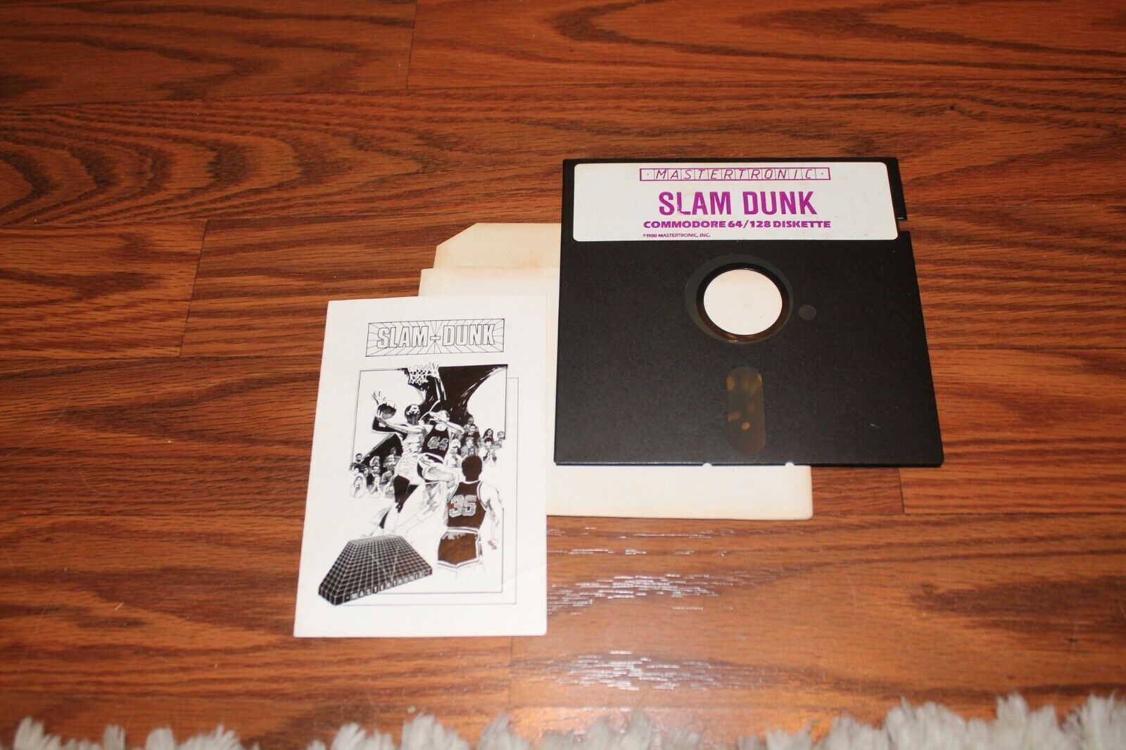 Slam Dunk Commodore 64 Game on 5.25\