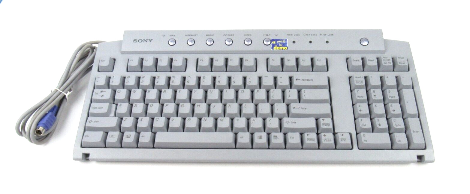 Sony VAIO PCVA-KB1P/UB Gray PS2 Wired QWERTY Standard Keyboard New Open Box
