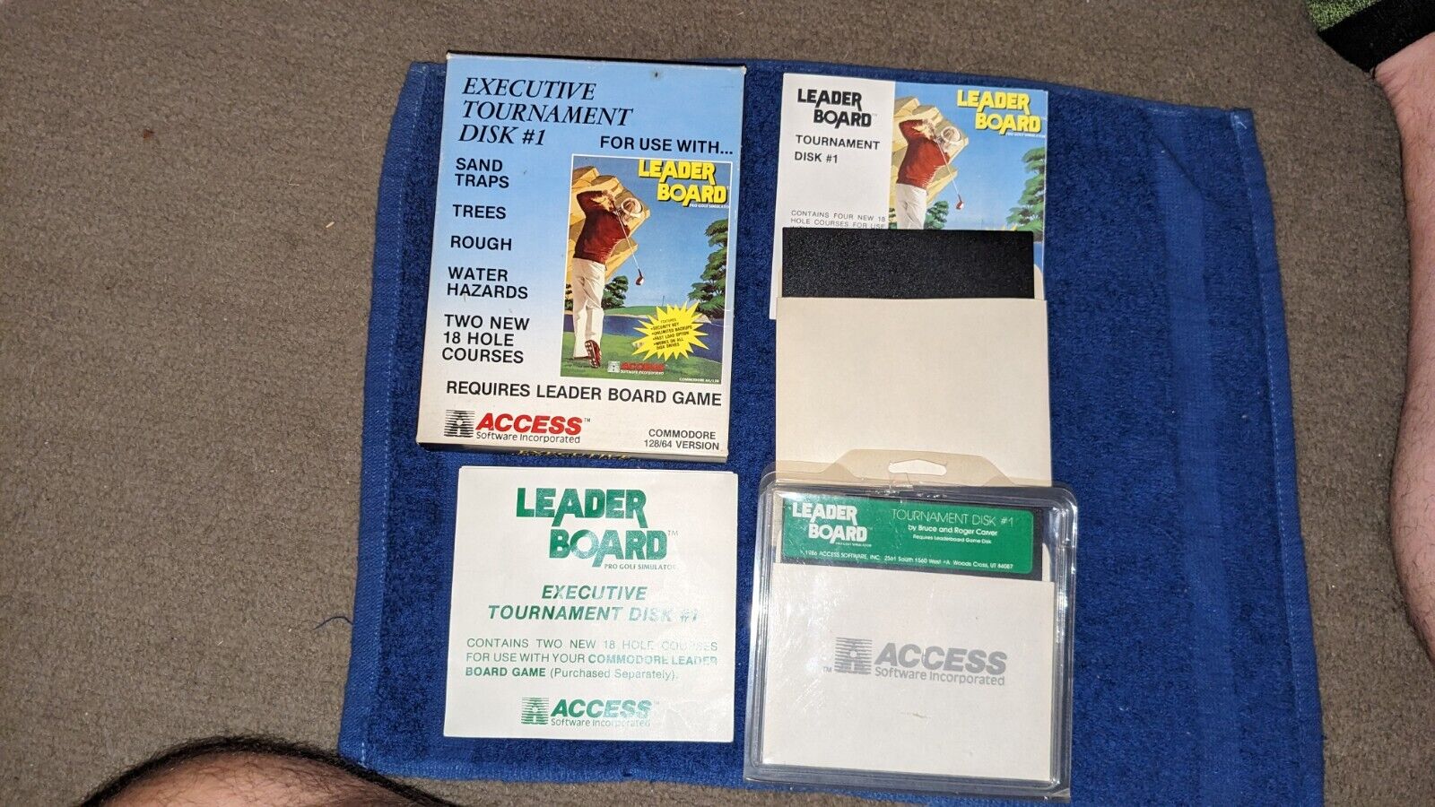 Commodore C64/128, Tournament Disk 1 For Use W/ Leader Board Pro Golf Simulator