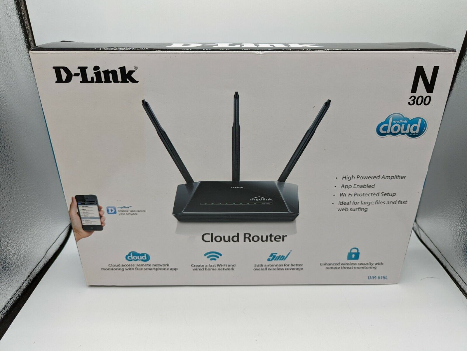 D-Link N300 300 Mbps Wireless Cloud Router (DIR-619L)