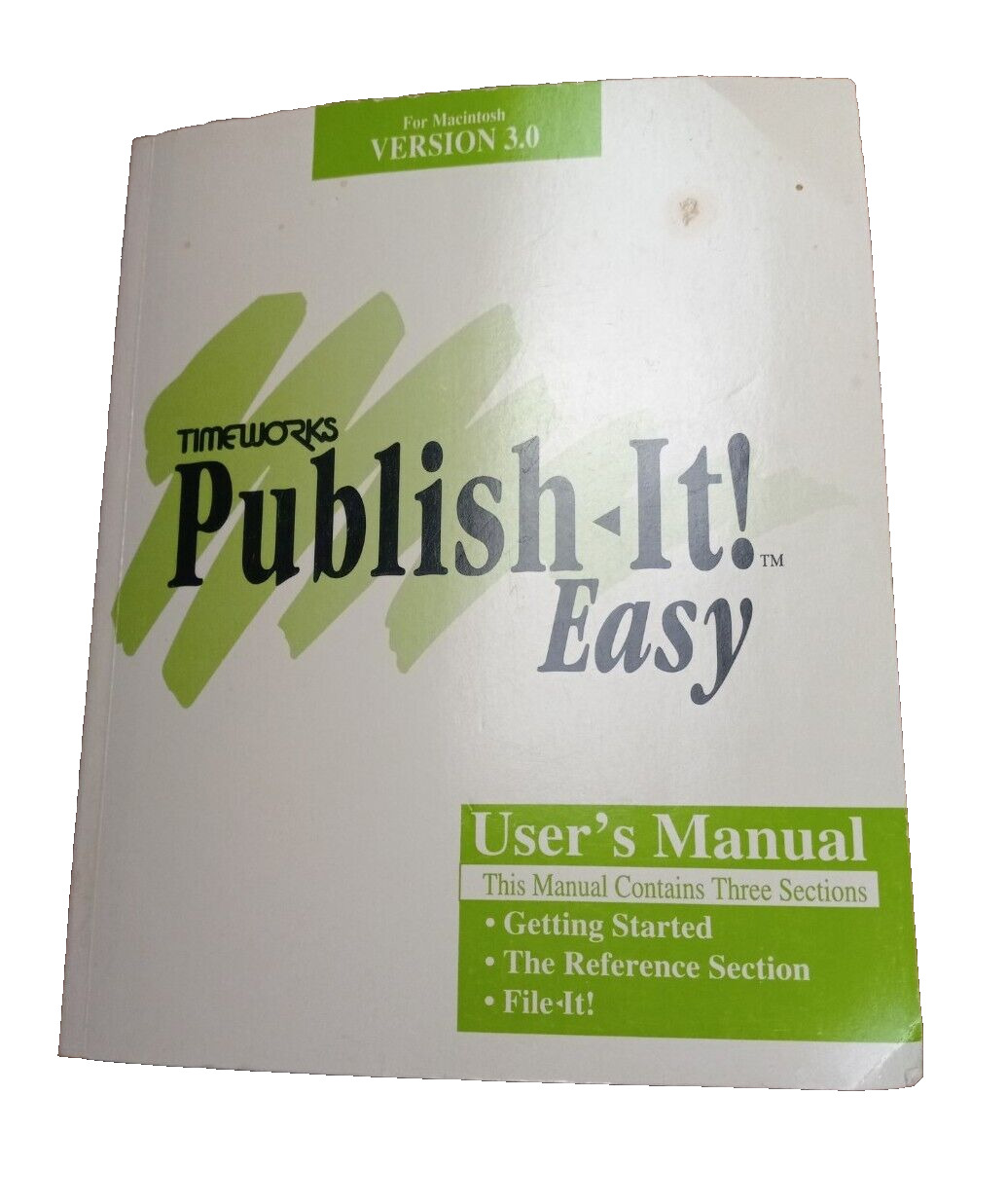 Timeworks Publish It Easy Macintosh Version 3.0  1992 Book