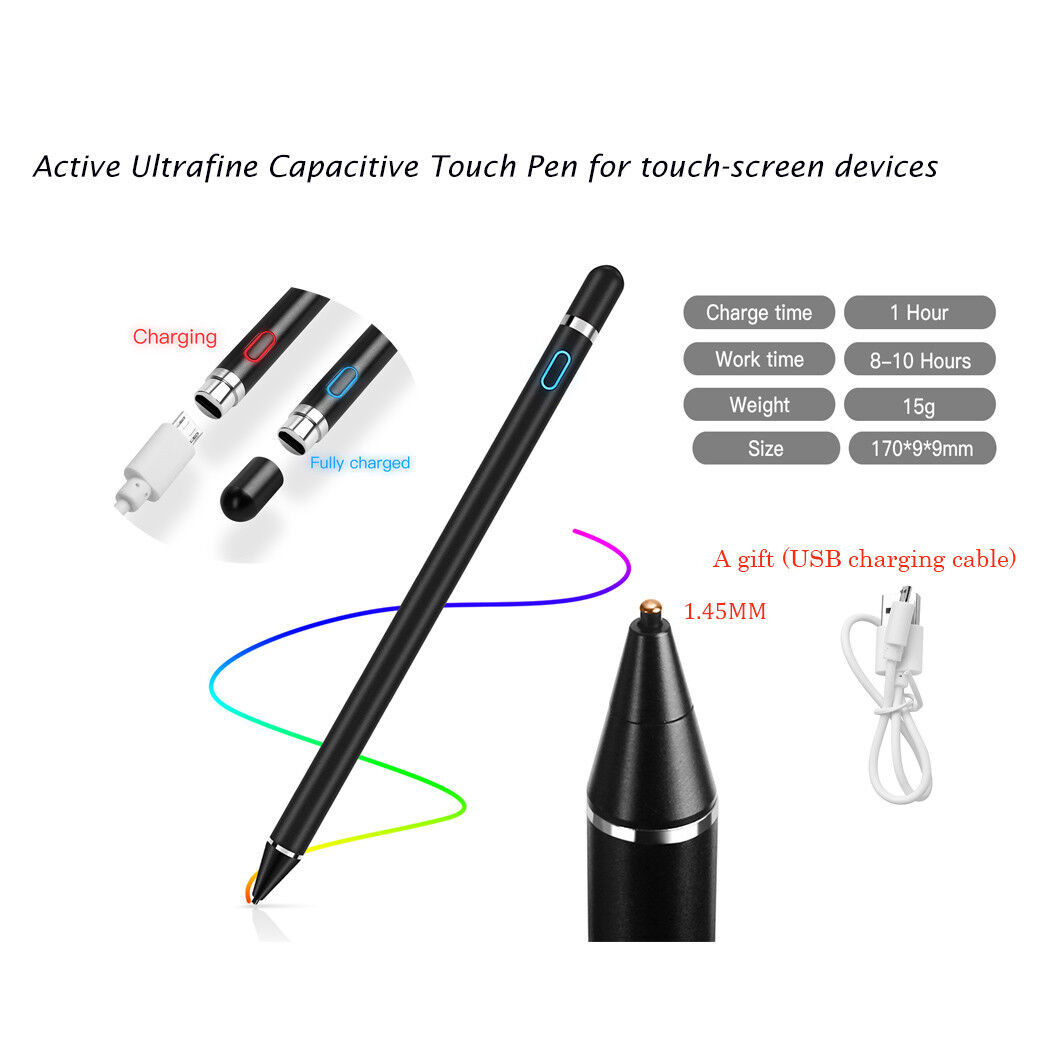 Smart Digital Stylus Pen Touch Screens for iPad iPhone Samsung Android Tablets
