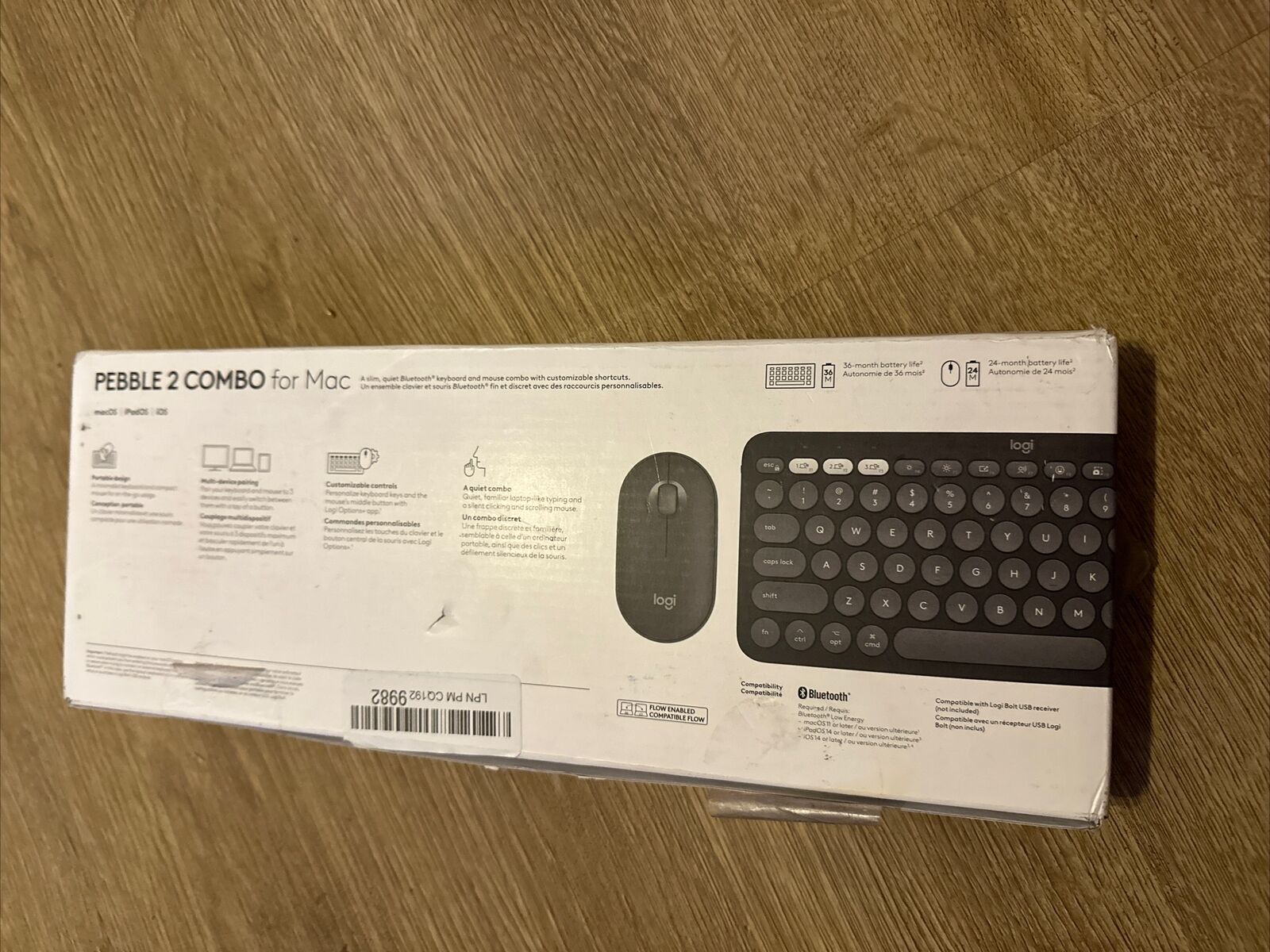 Logitech - Pebble 2 Combo Compact Wireless Scissor Keyboard and Mouse Bundle ...