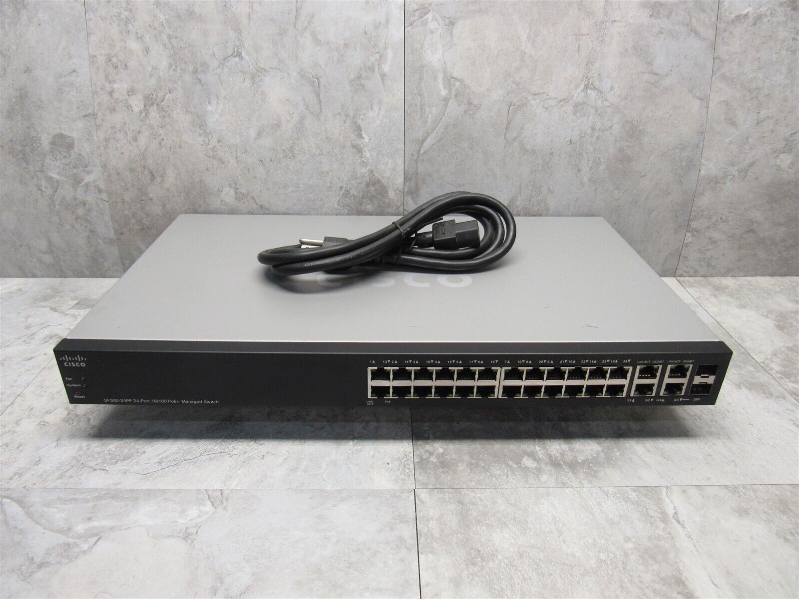 Cisco SF300-24PP 24-Port 10/100 PoE+ Managed Network Switch SF300-24PP-K9