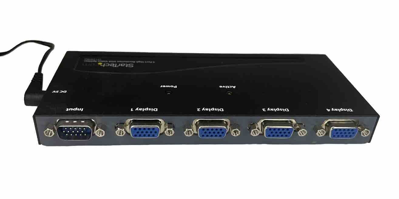 STARTECH.COM 4-Port High Resolution Video Splitter  ST124PRO w/ Power Supply
