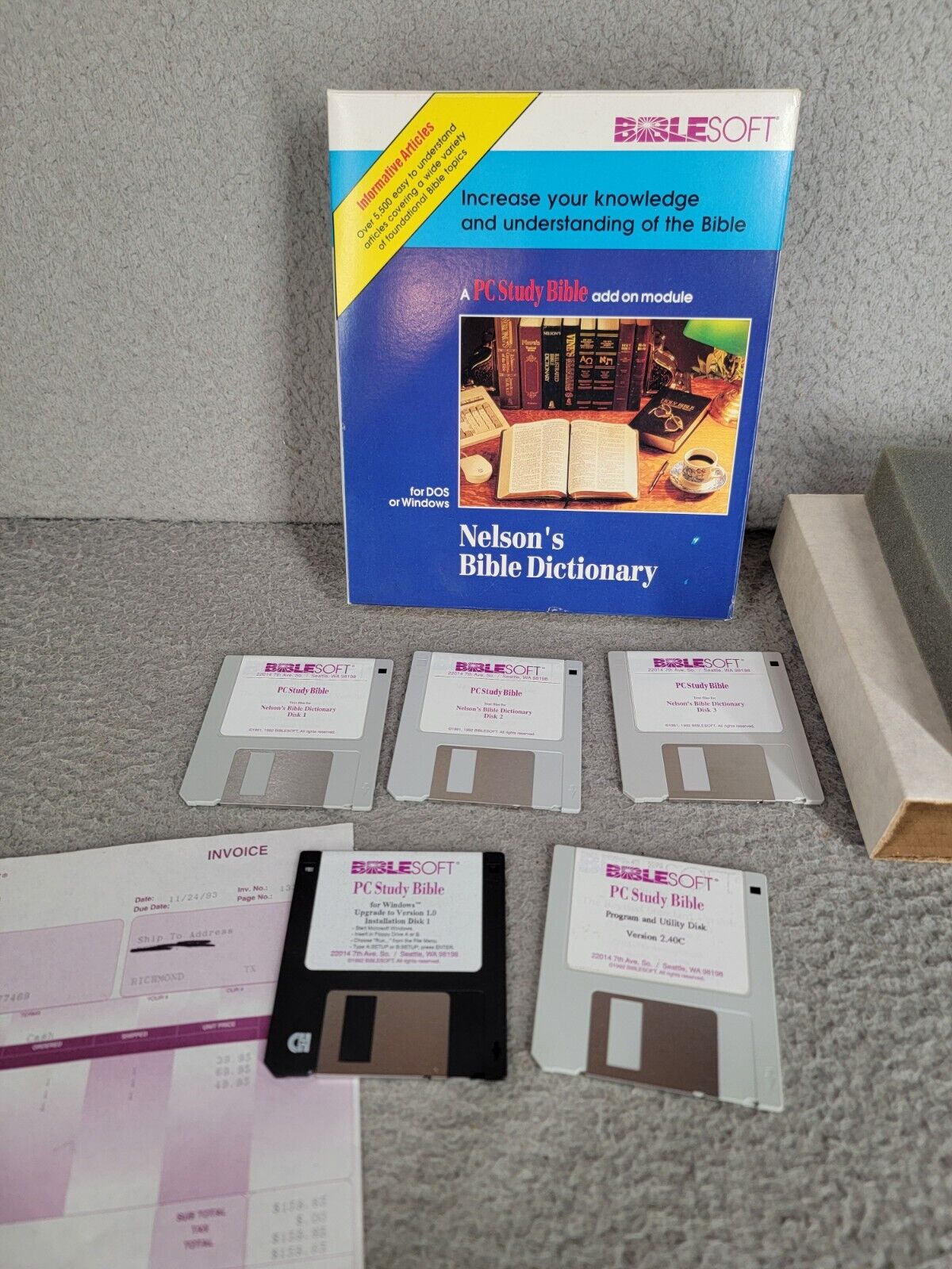 Biblesoft PC Study Bible Add On Module For DOS Or Windows 1993 Vintage