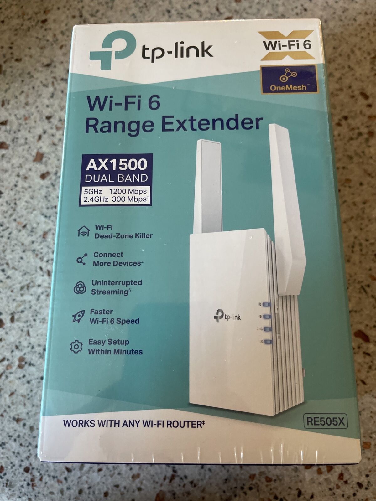 TP-Link AX1500 WiFi Extender Internet Booster (RE505X)