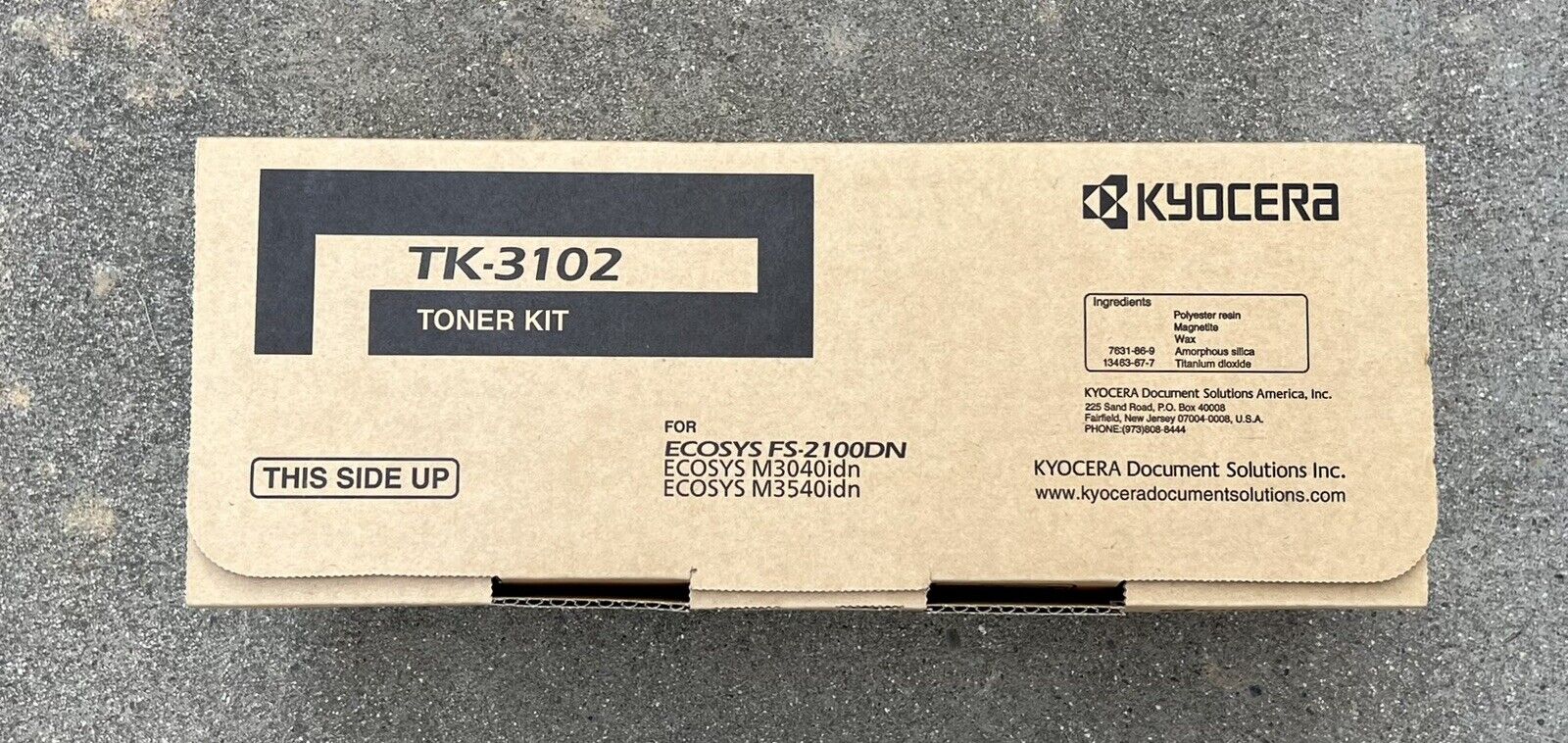 Kyocera TK-3102 Black Toner Cartridge Genuine