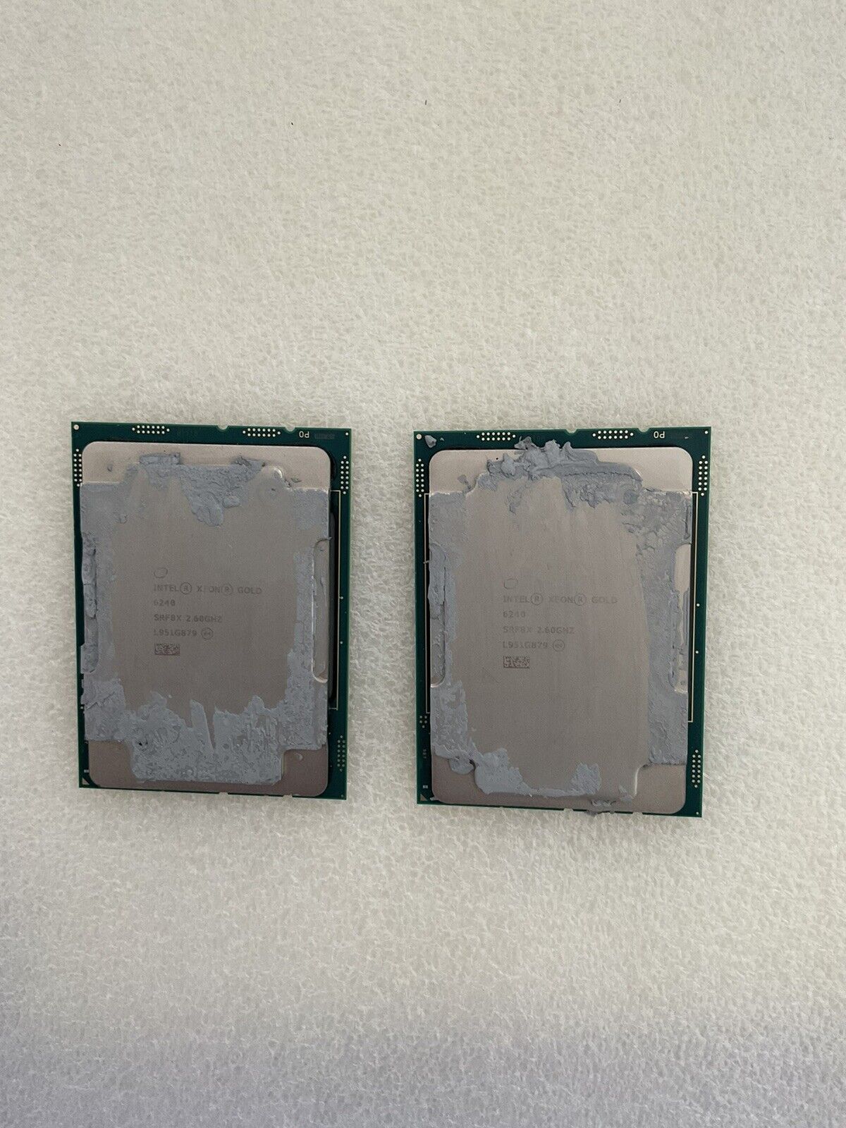 lot2) Intel Xeon Gold 6240 SRF8X 2.6Ghz 14-Core  L951G879 Processor CPU