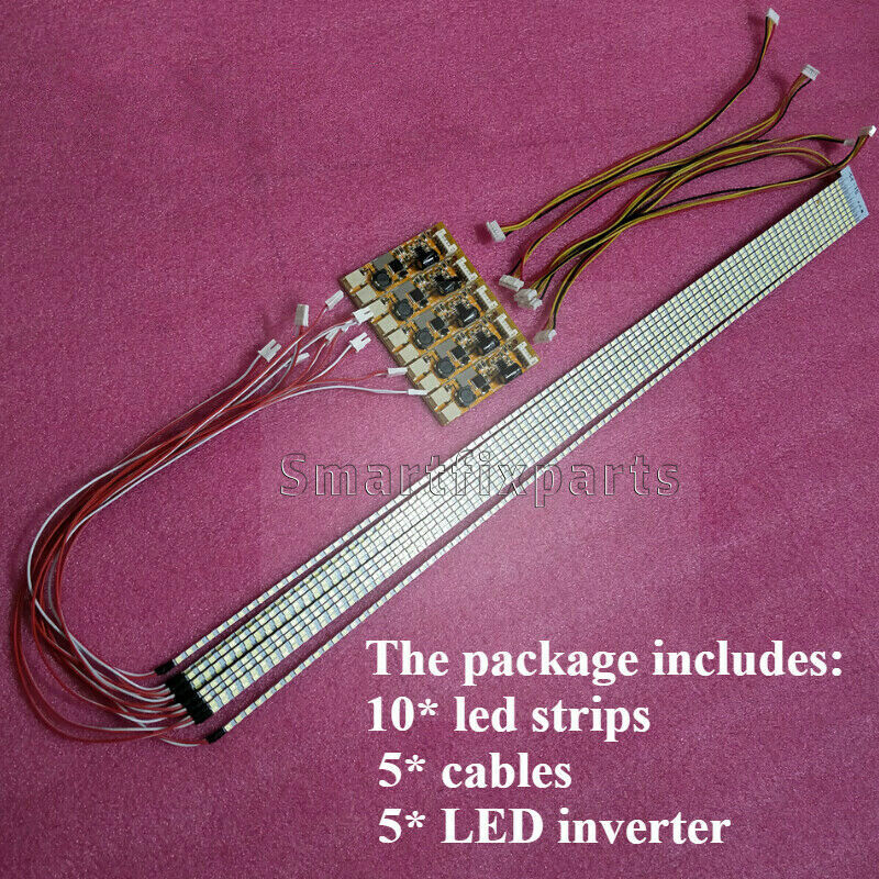 10pcs 533mm LED Backlight Strips,For LCD Monitor Cut to 15''-23''Dimmable