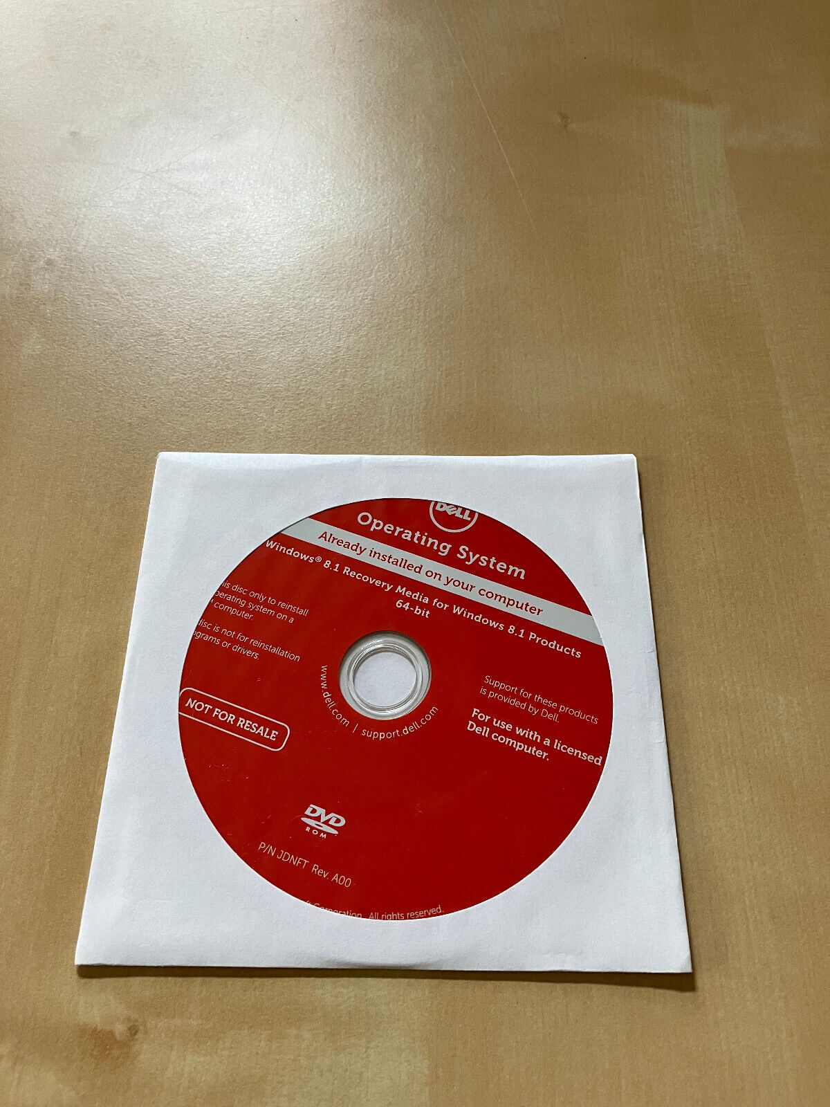 Dell Windows 8.1 Recovery Media for Windows 8.1 64 bit CD 0RGH4G SEALED