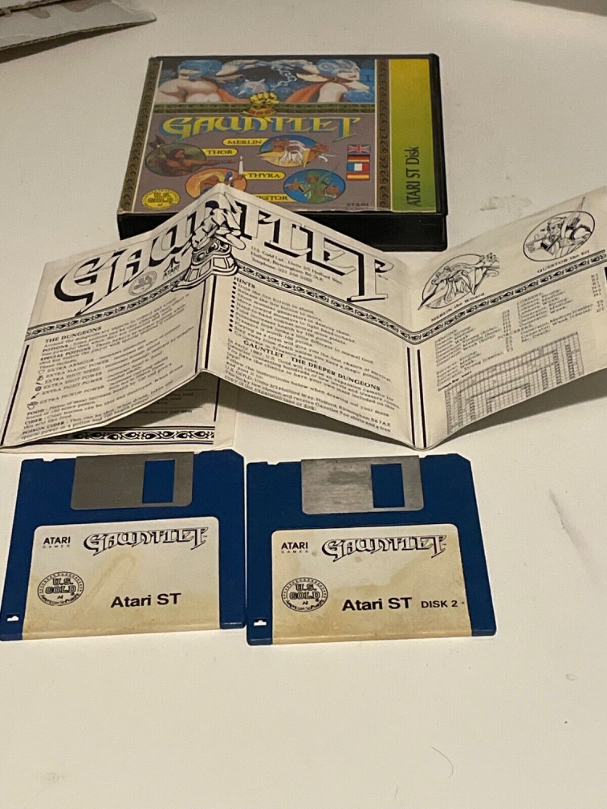 Vintage PC Game collectable boxed GAUNTLET ATARI ST COMPLETE