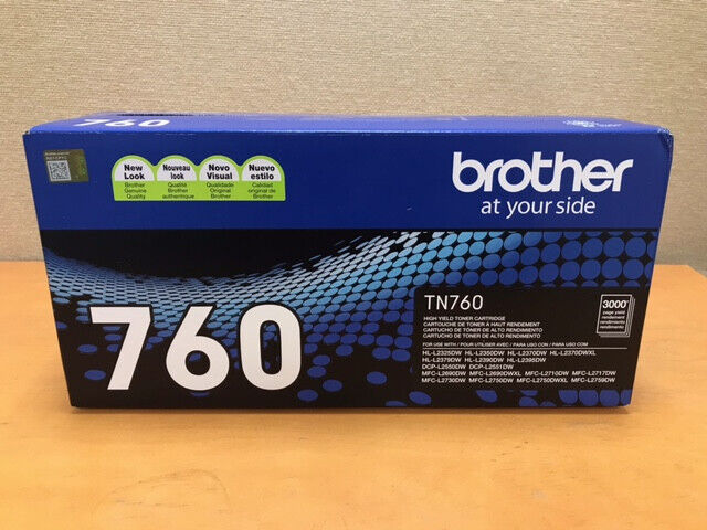 Brother TN-760 TN760 Genuine High Yield Toner Cartridge. “Please Read Desc”
