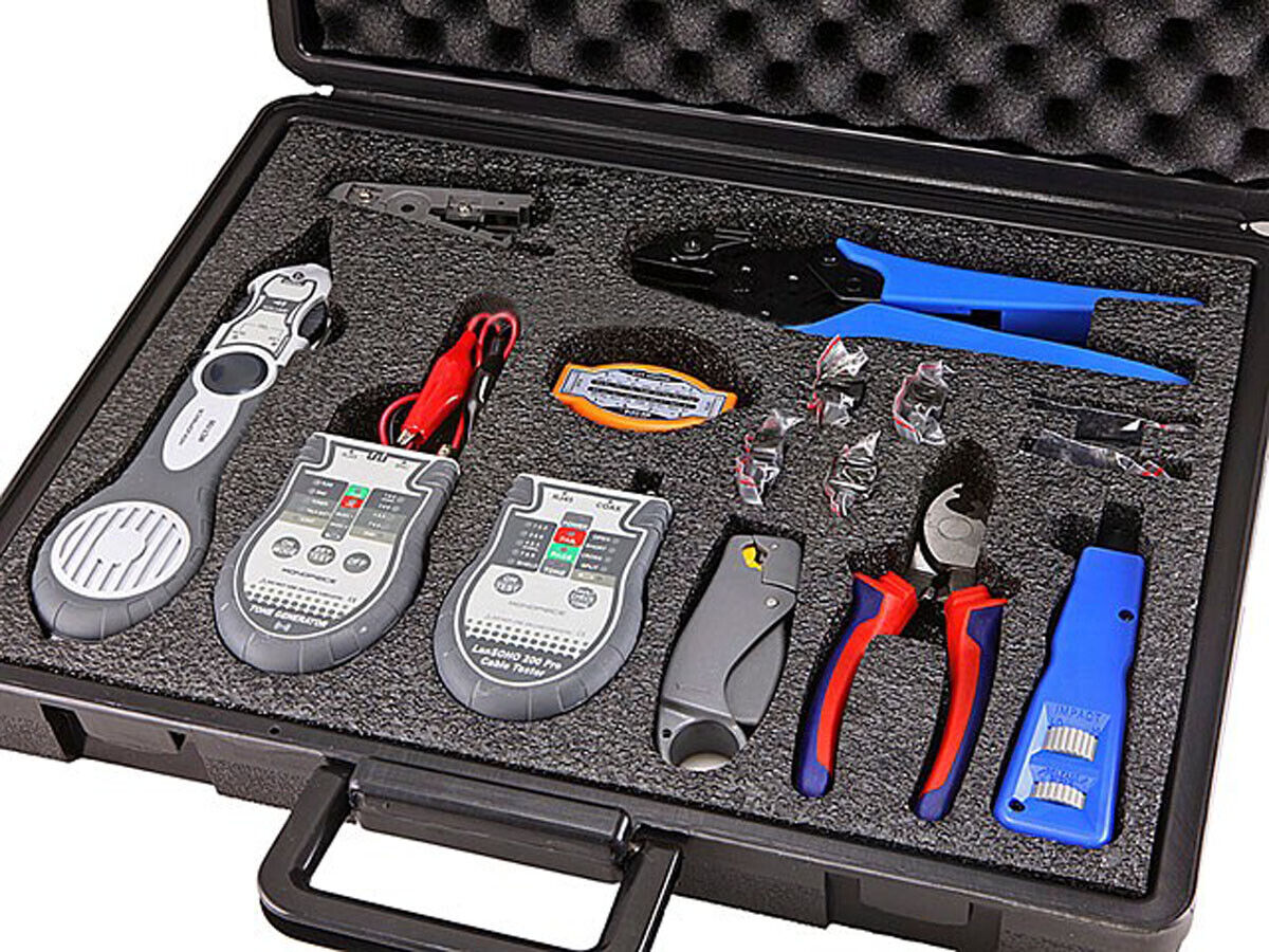Monoprice LAN and Coaxial Installation Kit with Tester and Tone Generator