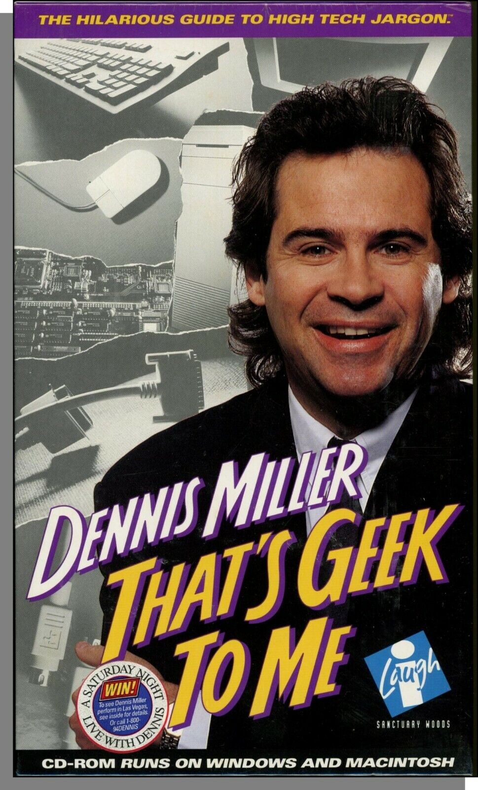 Dennis Miller - That's Geek to Me (1994) - New Comedy CD-ROM for Windows or Mac