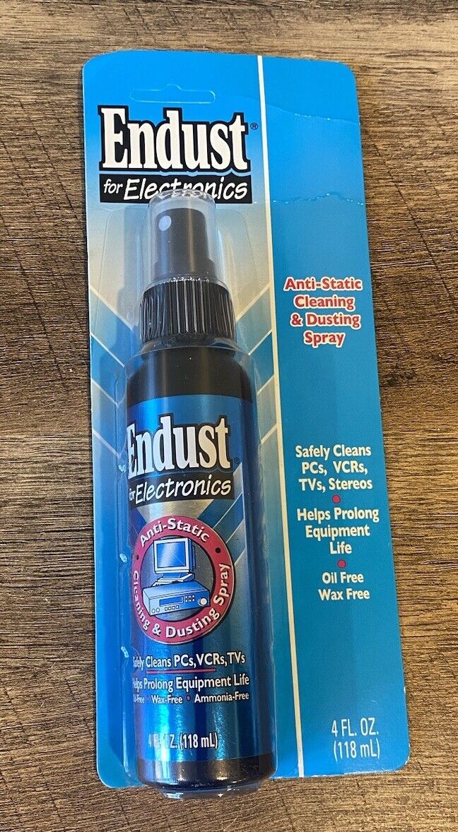 Vintage 2004 Endust for Electronics Anti-Static Cleaning Dusting 4oz NOS