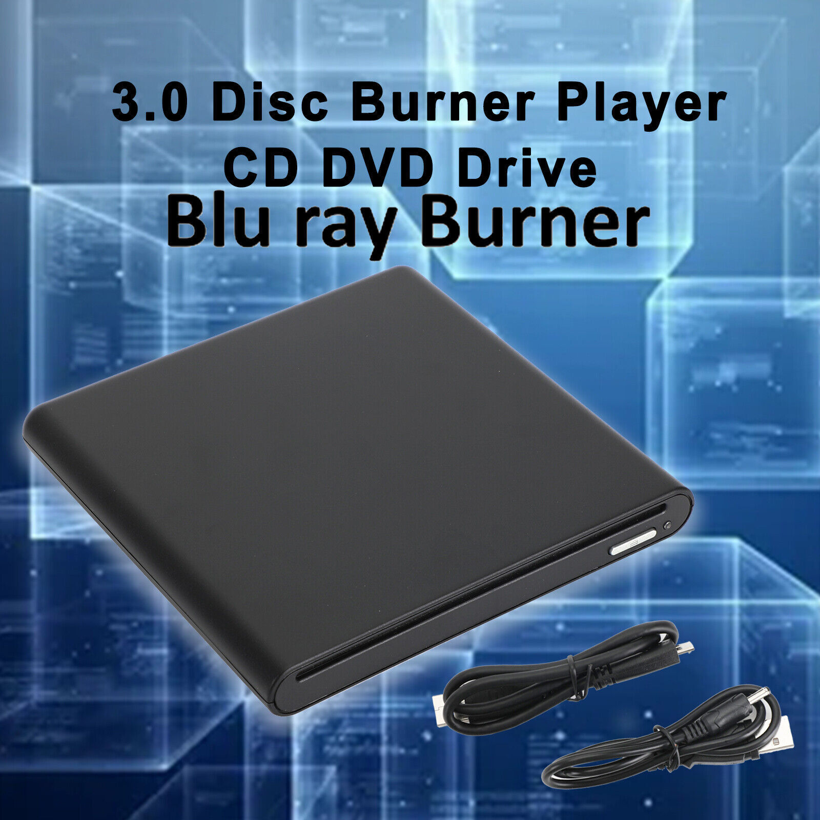 Blu ray BD Burner External USB 3.0 Slot In DVD RW CD Writer Portable Drive UE