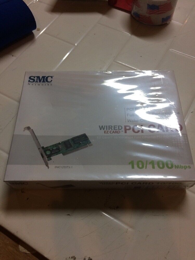 SMC1255TX-1 Networks WIRED EZ CARD PCI Card 10/100Mbps Fast Ethernet PCI Adapter
