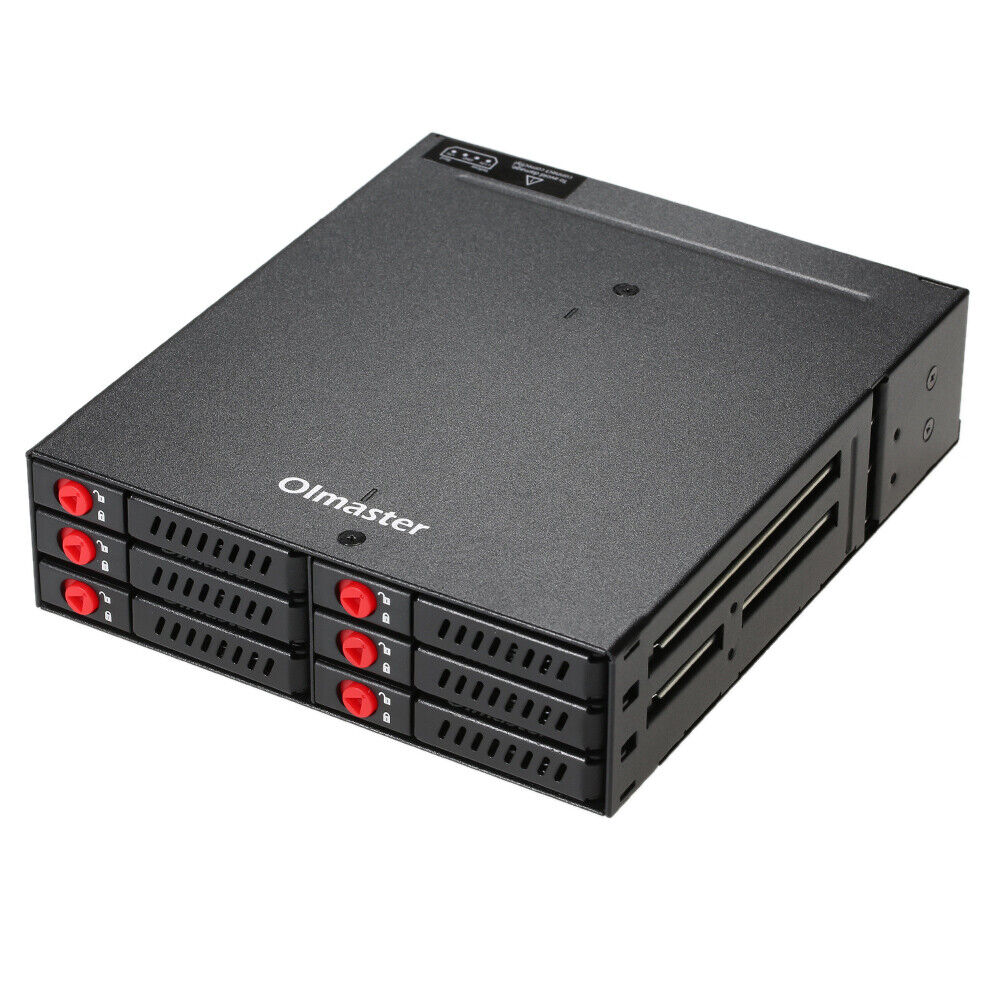 6-Bay Mobile Rack Backplane Trayless Hot Swap for 2.5'' SATA HDD SSD Hard Drive