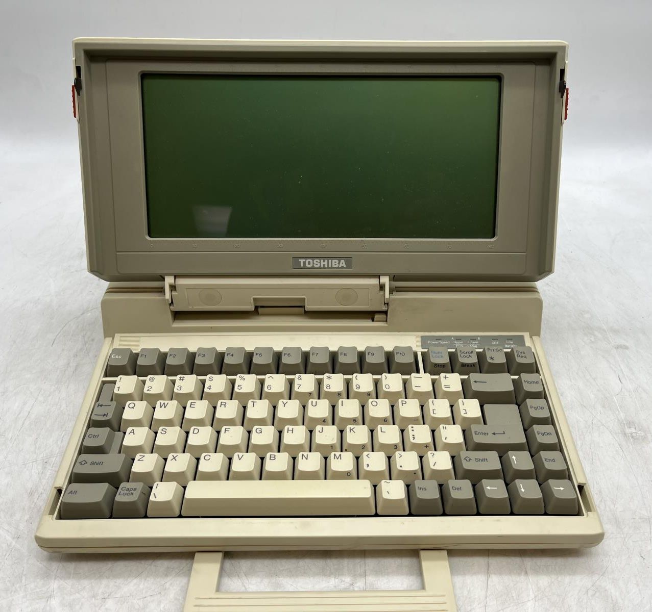 Vintage Toshiba T1100 Plus Laptop Computer, Dual DD Floppy Mono 640K TESTED