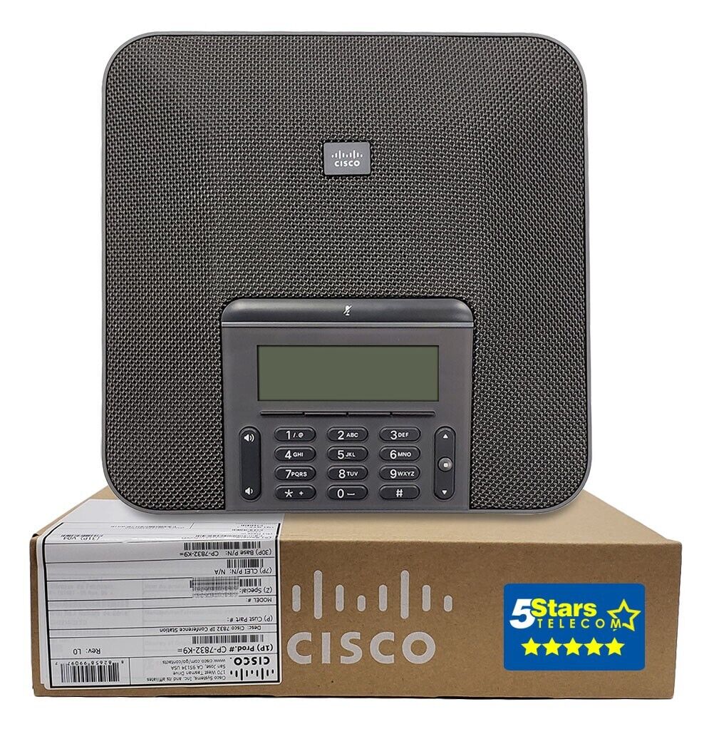 Cisco 7832 IP Conference Phone (CP-7832-K9=) Brand New, 1 Year Warranty