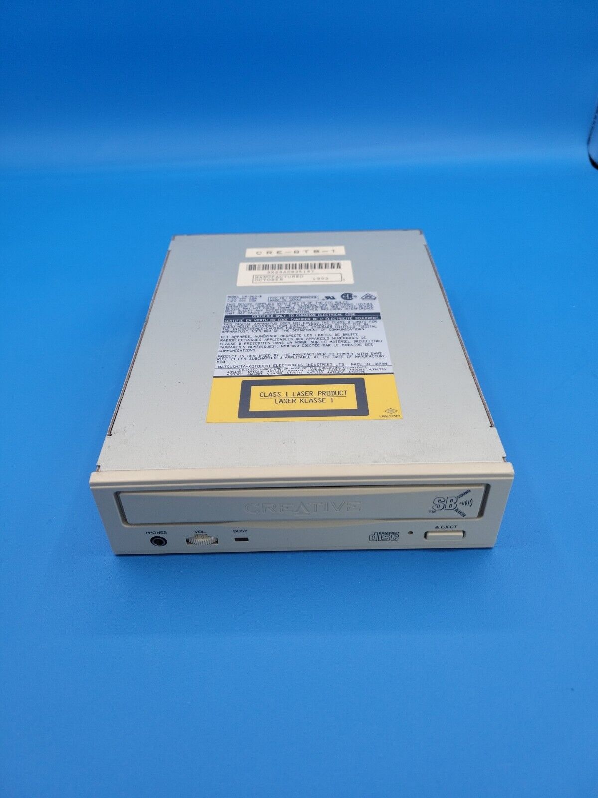 CD-ROM Drive CREATIVE Matsushita CR-563-B Panasonic 40pin 2X Speed 8bit