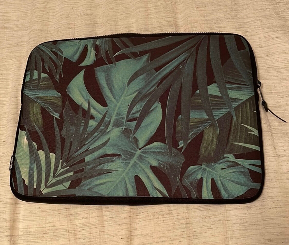 Society6 Tropical Leaves Laptop Sleeve for 15\