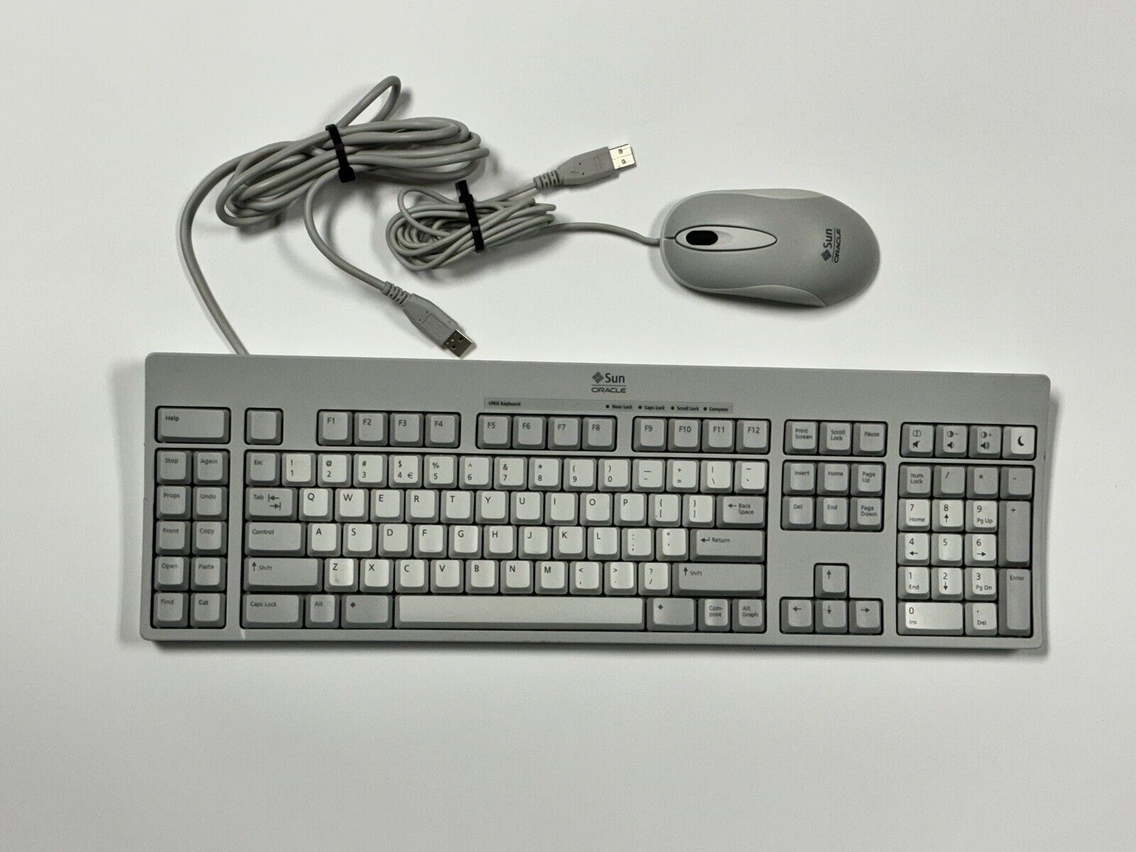 Set Of Sun Oracle USB Keyboard 320-1367-04 & Mouse 371-0788-02
