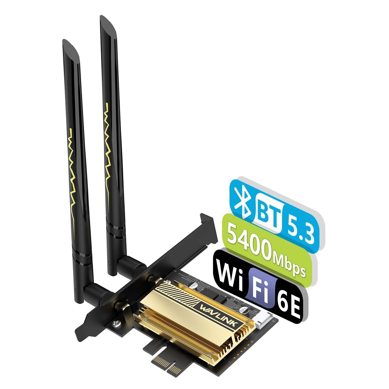 AX5400M WiFi 6E PCIe Network Card Tri-Band AX210 Wireless Adapter MU-MIMO WPA3
