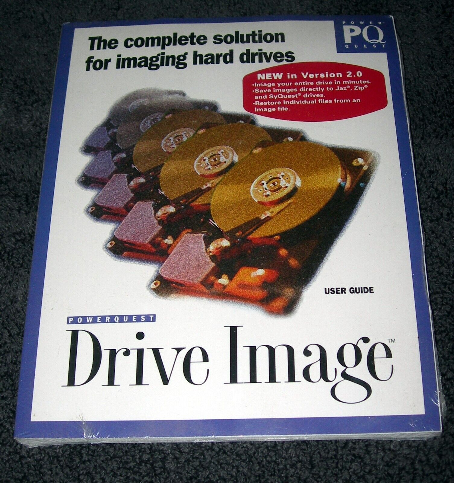 PowerQuest Drive Image 2.0 1998 New Condition in Wraps