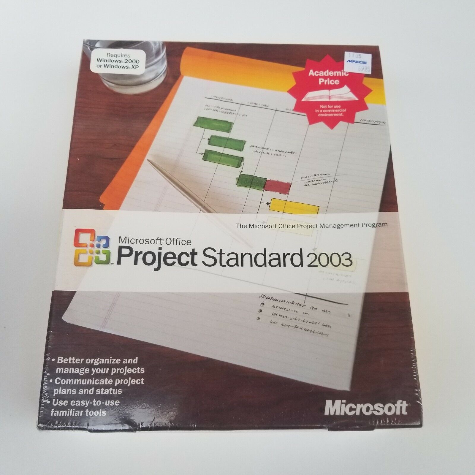NEW  Microsoft Office Project Standard 2003 (Box has cosmetic flaws) SEALED BOX