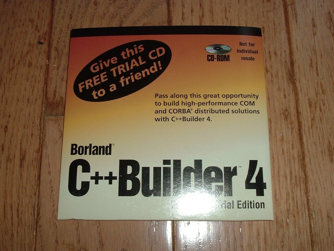 Borland C++ Builder 4 Enterprise Trial disk (Good for limited time)