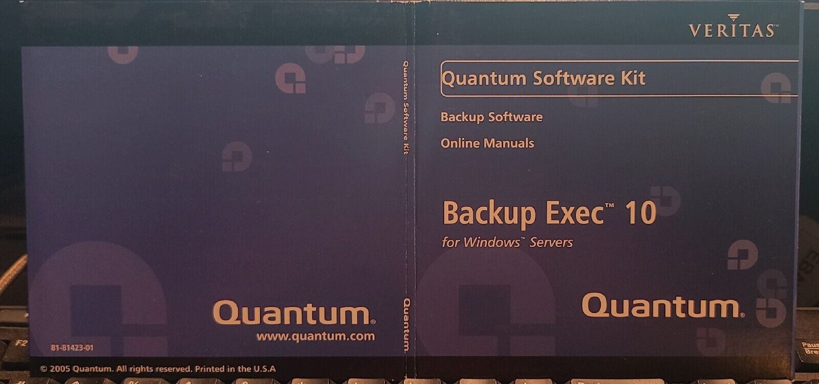 Vintage Quantum Software Kit - Backup Exec 10 for Windows Servers with Key 2005