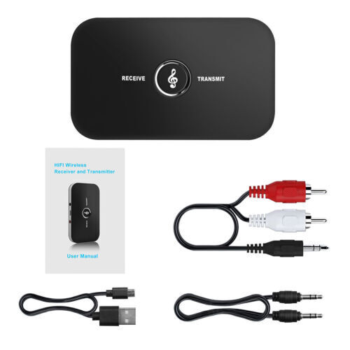 2in1 Bluetooth Transmitter & Receiver Wireless Adapter For Home Stereos/Speakers