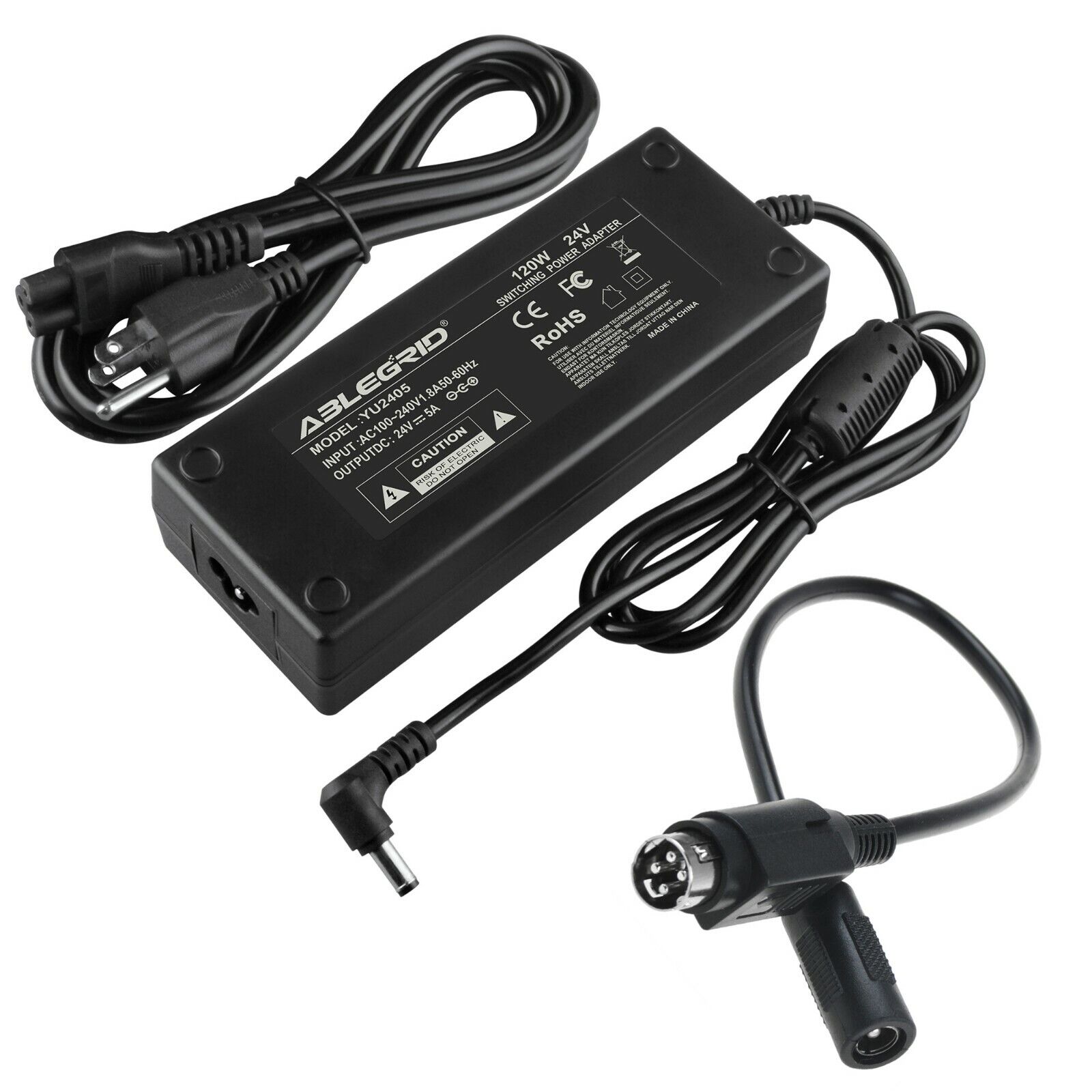 24V 5A 4 Pin AC Adapter Charger for Sharp IT23M1U IT-23M1U LCD TV Monitor Power