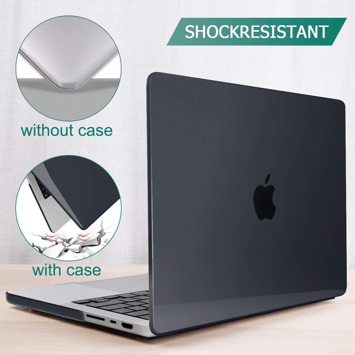 Frosted Matte Hard Shell Case Cover for MacBook Pro 14 & 16 Inch 2021 M1 Pro/Max