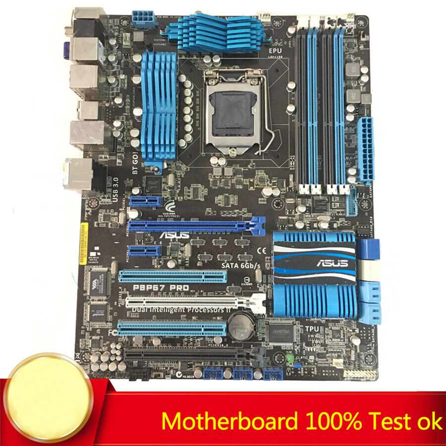 FOR ASUS P8P67 PRO P67 LGA1155 DDR3 Motherboard Tested Mainboard 100% Work